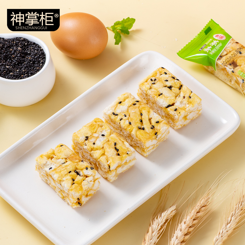 荞麦沙琪玛粗粮代餐无添加蔗糖休闲饱腹早餐零食批发